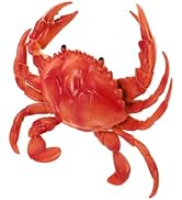 Hemoton Lifelike Simulation Crab Figurine Realistic Animal Model for Photography Prop and Garden ...