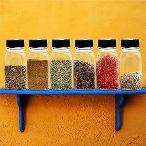Spice Jars in Kitchen