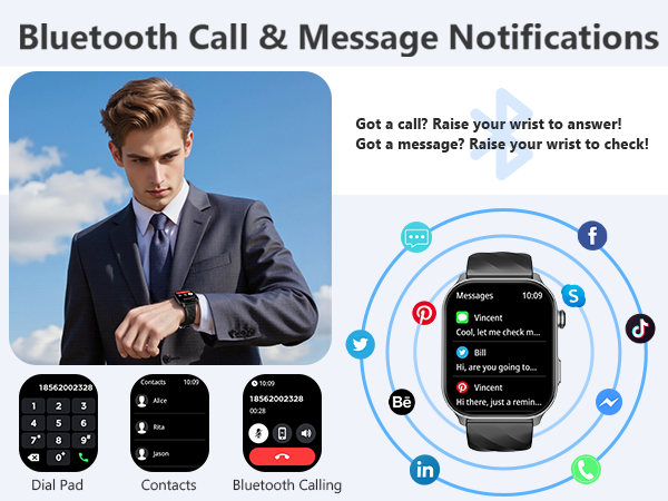 Bluetooth Call & Message Notifications
