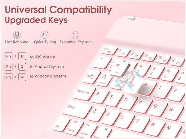 Compatible upgraded keys - keyboard for ipad a16