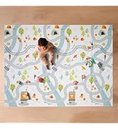 Nuby Reversible Baby Floor Mat | Infant Play Mat, Foldable and Lightweight Foam, 77" x 58", Easy ...