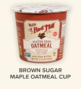 Bob's Red Mill GF Oatmeal Cup, Maple & Brown Sugar, 2.15 Ounce Cup (Pack of 12), Gluten Free, Non...