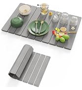 Dayacoco Stone Drying Mat for Kitchen Counter, Large Quick Dry Stone Mat, Collapsible Diatomaceou...