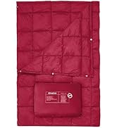 KingCamp Ultralight Camping Blanket, Packable Down Alternative Puffy Wearable Blankets Weatherpro...