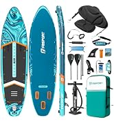 FBSPORT 11' Premium Stand Up Paddle Board, Yoga Board with SUP Accessories & Carry Bag | Wide Sta...