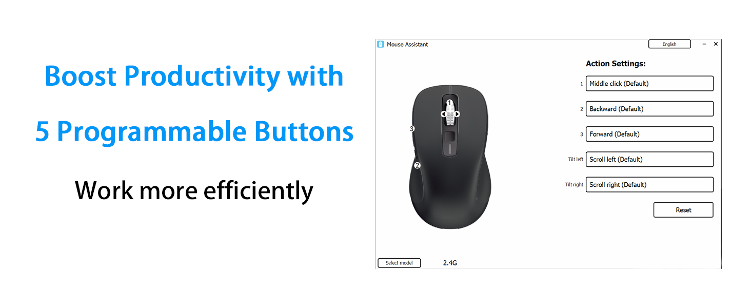 5 programmable buttons