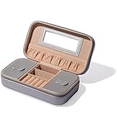 BINO | Jewelry Case with Mirror | Jewelry Travel Case | Portable Compact Stylish Jewelry Box | Je...