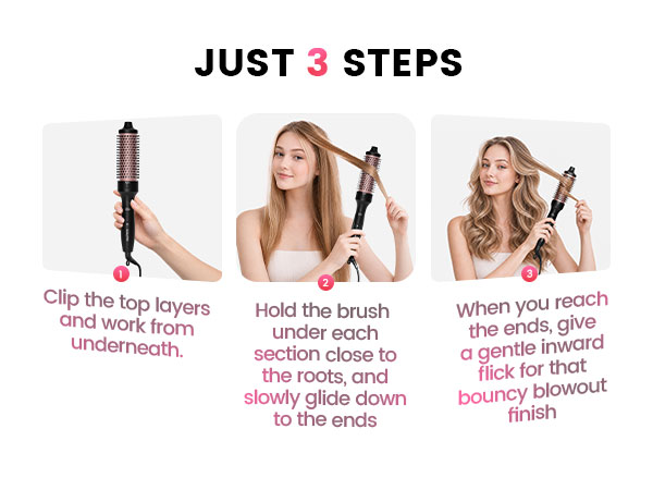 heated curling brush