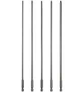 Rocaris 5 Pack Extra Long Phillips Screwdriver Bit Sets, 1/4 Inch Hex Shank Magnetic Screwdriver ...