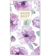 Pocket Calendar 2026-2027, Monthly Purse Planner - 6.7" x 3.7" - Runs from January 2026 Until Dec...