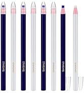 8 Pcs Fabric Pencils for Sewing, 6.54 inch Fabrics Chalks White and Blue Fabric Tailor Markers fo...