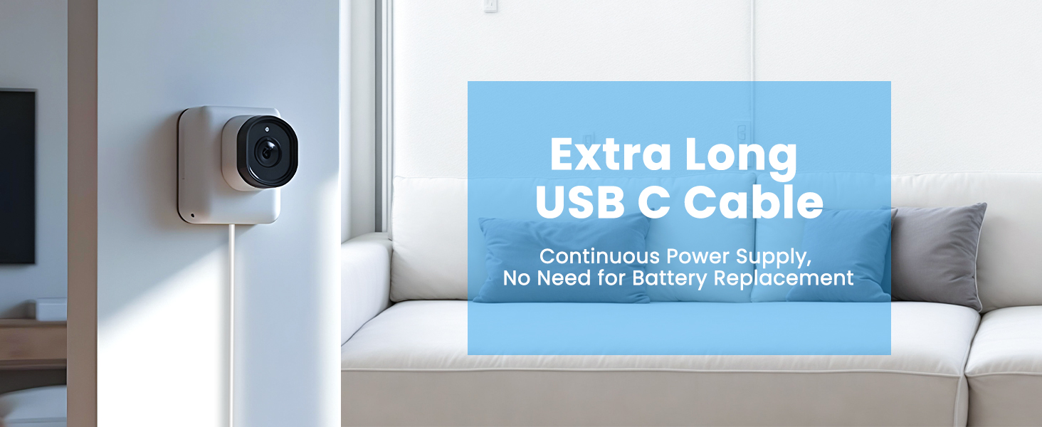 extra long for flexible use,no need for battery replacement