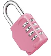 Puroma Combination Lock 4 Digit Waterproof Locker Locks Secure Outdoor Padlock for Gym Lockers, T...