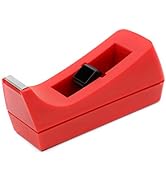 EasyPAG Desk Tape Dispenser for Tapes Within 1.0 Inch,Red