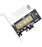 PCIe 4.0 to NVMe M.2 Adapter Card - Single Slot PCIe NVMe Adapter for SSD, Aluminum Heat Sink for...