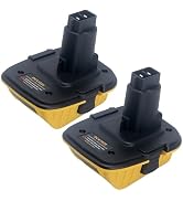 Tulepowceeng 2 Packs DCA1820 Battery Adapter Compatible with Dewalt 18V Tools, Convert 20V Lithiu...