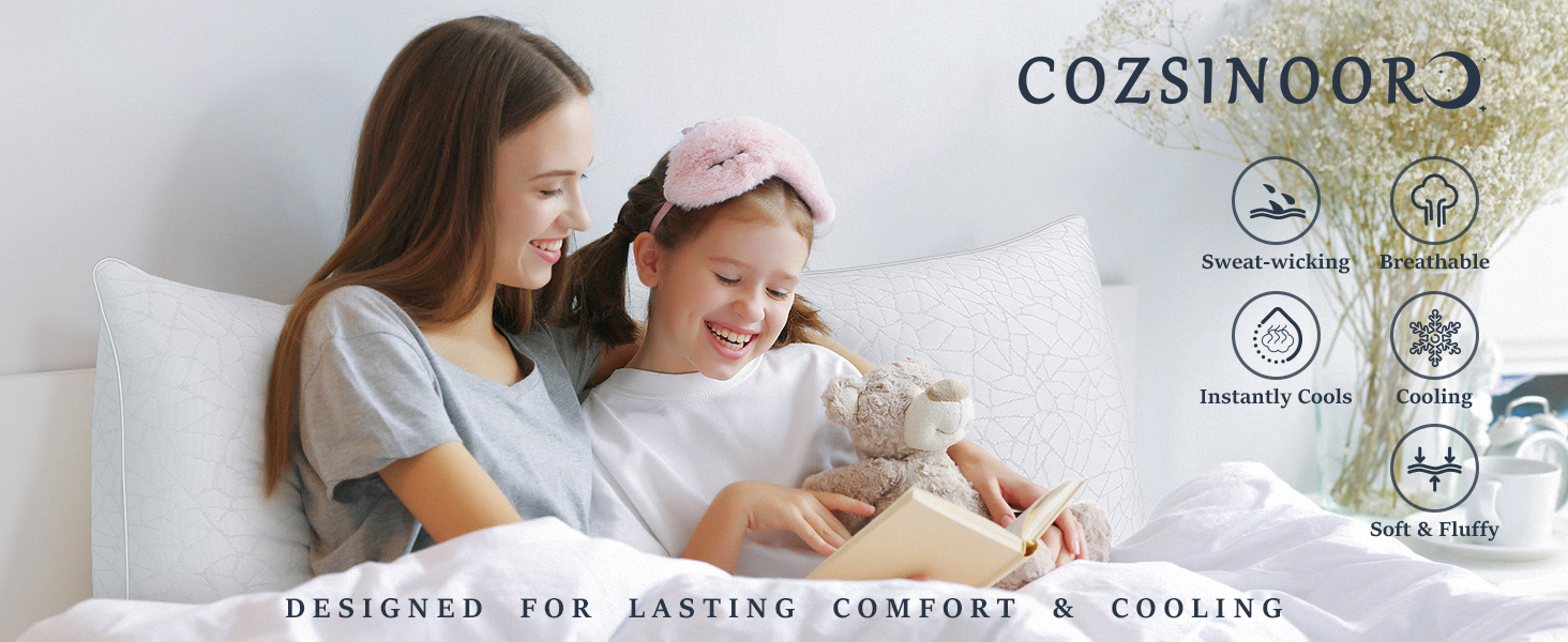 pillows queen size set of 2 cooling pillow side sleeper pillow