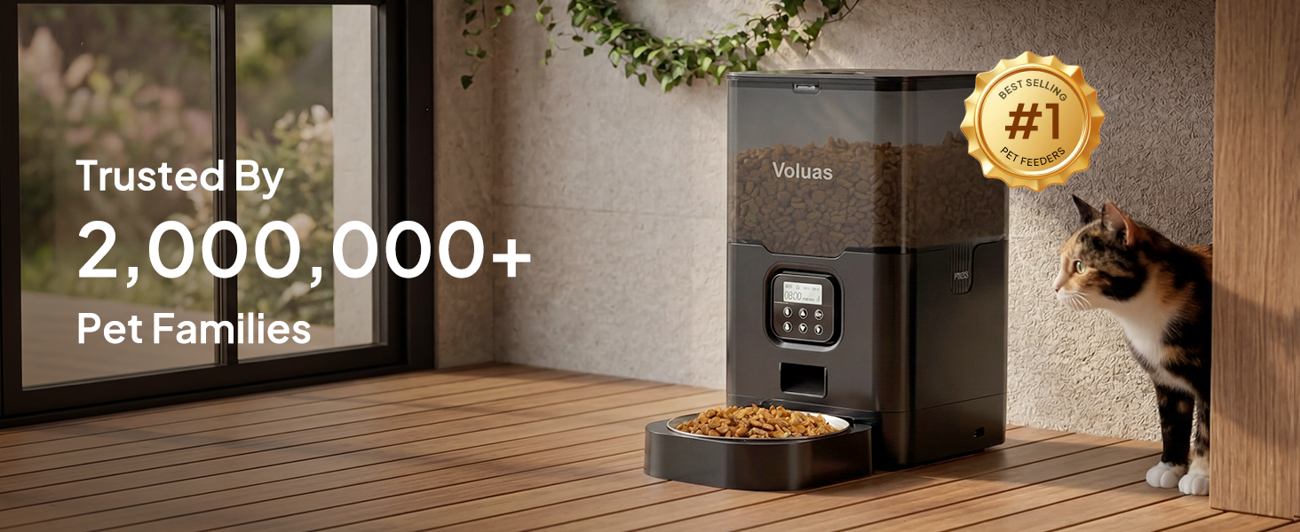 VOLUAS Automatic Cat Feeders
