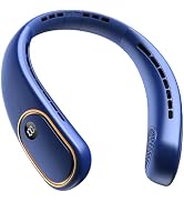 SHEWIND Portable Neck Fan - Hands Free Personal Fan, Rechargeable Bladeless Fan with 5000mAh-Batt...