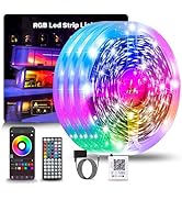 NBBUFF 300FT LED Lights for Bedroom, RGB LED Strip Lights Music Sync Color Changing Effects, DIY ...