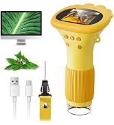 Microscope for Kids, SKYBASIC 2" IPS Screen 1000X Handheld Digital Microscopes HD Pocket Portable...