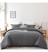 Whitney Home Textile Soft Breathable Duvet Cover Queen Size - 100% Washed Double Brushed Bedding ...