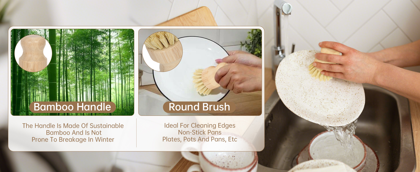 natural dish scrub brush