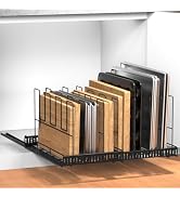 Housolution Pull Out Baking Tray and Cookie Sheet Cutting Board Organizer | 13"-22" Expandable, 2...