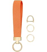 Fishent Stretchy Keychain, Woven Keychain Wristlet for Keys