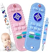 Kaodezhu Silicone Baby Teething Toys, Remote Control Shape Teething Toys for Babies 6-12 Months B...