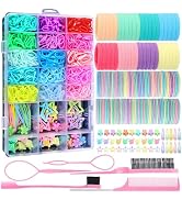Hair Accessories for Girls, 1695 Pcs Toddler Hair Ties Elastic Hair Ties with Hair Clips Hair Tai...