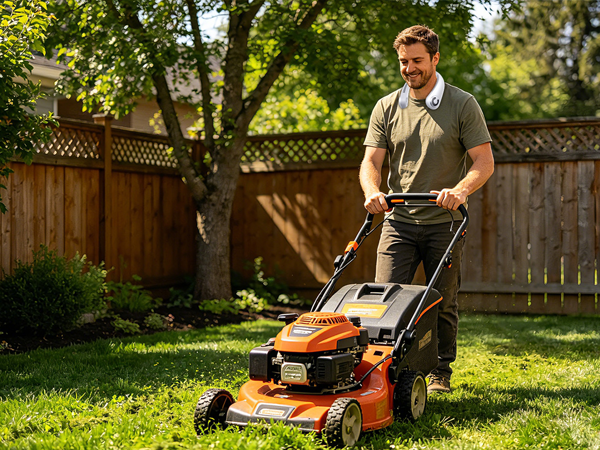 hands free fan for yard work