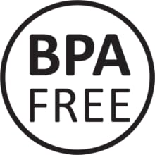 BPA free logo in black font.