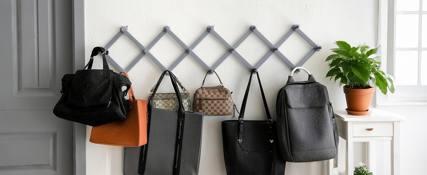 Hang accessories & decorate your wooden home with this premium grey foldable coat rack.