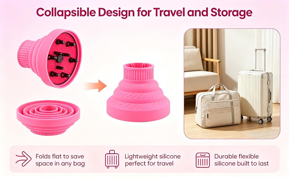 Collapsible Silicone Hair Diffuser