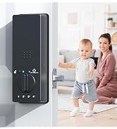 Anweller MD11 Smart Deadbolt Lock, with Child Proof Anti-Unlock Code, WiFi Fingerprint Keyless En...