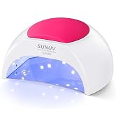 SUNUV SUN2C 48W UV Light for Nails, UV LED Nail Lamp with 4 Timer Settings, User-Friendly LED Nai...