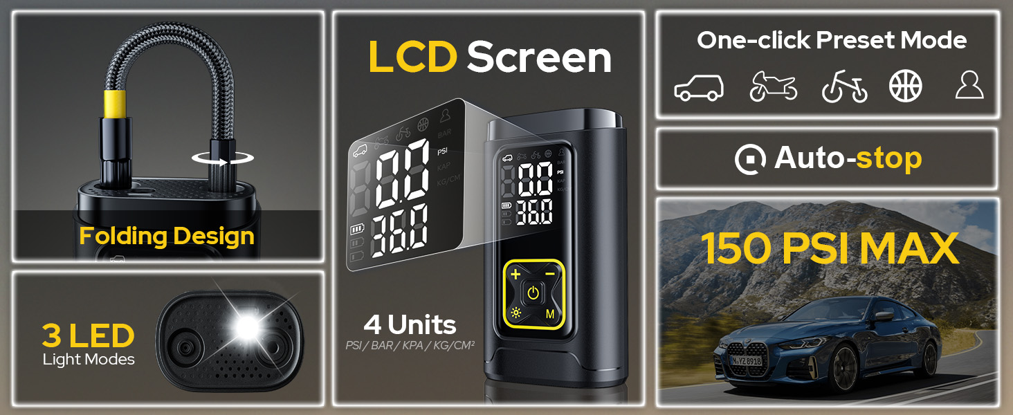 Philoent tire inflator