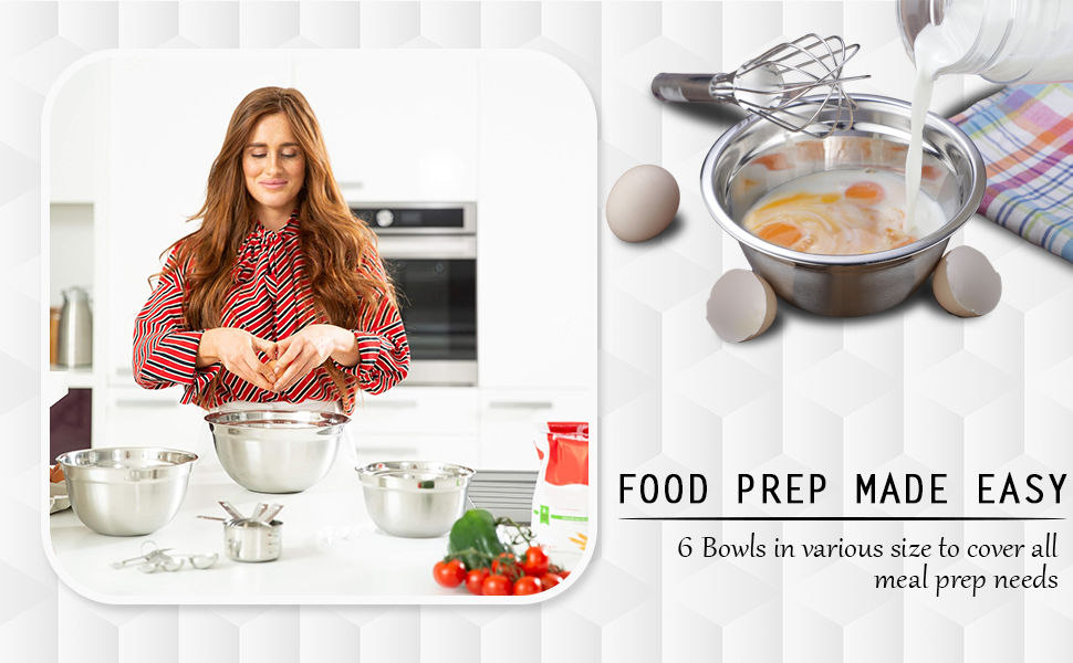 stainless steel prep bowls