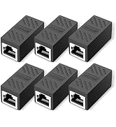 LVY BRJ45 Coupler, Ethernet Coupler, Ethernet Inline Connector Plugs for Cat5/Cat5e/Cat6e/Cat7 Ca...