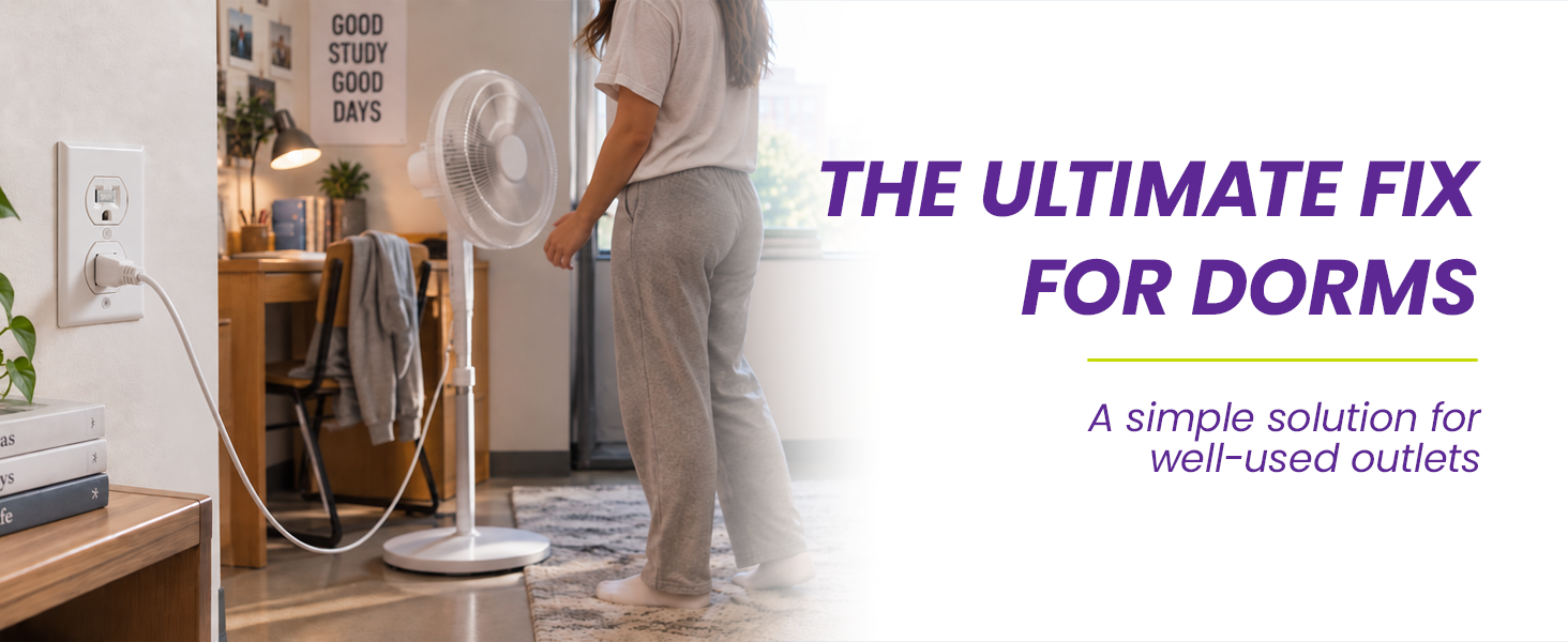 the ultimate fix for dorms a simple solution for well used outlets