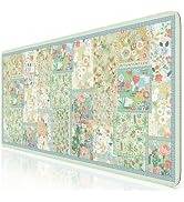 iCasso Green Large Mouse Pad, Gaming Mat, Desk Matt for Desktop, Floral Desk Pad Mat, Anti-Slip X...