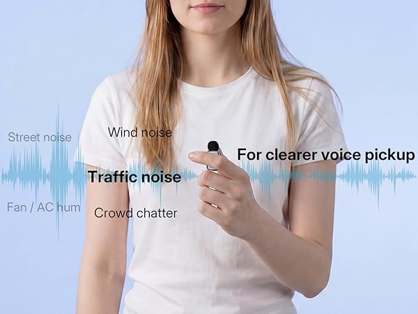 Traffic noise Reduction For clearer voice pickup
