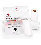 Phomemo Semi-Transparent Sticker Thermal Paper, Self-Adhesive for for Phomemo M02/M02 Pro/M02S/M0...