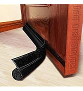 MAXTID Adjustable Door Draft Stopper 36 Inch Black Door Noise Blocker Seal Strip Front Sound Proo...