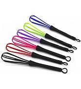 6 Pcs Mini Whisks for Hair Dye Color Mixing, 7 x 1.2 In, Balloon Salon Barber Hairdressing Hair C...