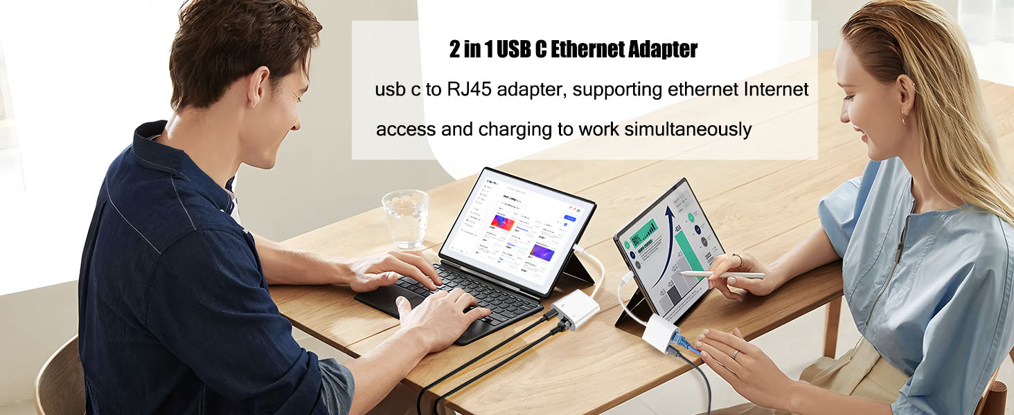 2-in-1 USBC Ethernet Adapter