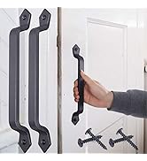 WEBI Rustic Gate Handle:11 Inch Cast Iron Sliding Barn Door Handle,Vintage Long Gate Pull Handle ...