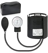 LotFancy Manual Blood Pressure Cuff, Adult Cuff 10"-16", Aneroid Sphygmomanometer, Calibrated BP ...