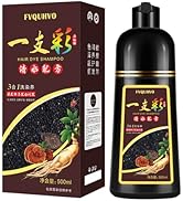 Yocisku Black Hair Dye Shampoo 3 in 1 for Men Women, Hair Color for 100% Gray Coverage, Shampoo P...